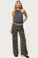 Kammy Backless Halter Top