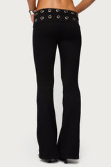 Nairobi Grommet Foldover Flared Leggings