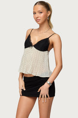 Rhian Lacey Pleated Babydoll Top