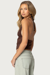 Lucie Lacey Mesh Halter Top