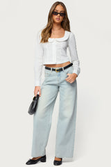 Ery Mid Rise Baggy Jeans