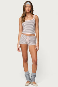 Lillian Striped Knit Shorts