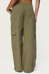 Jadah Low Rise Baggy Cargo Pants
