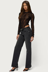 Rosalinda Sheer Lace Bodysuit