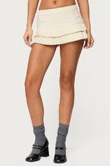 Double Pleated Mini Skort