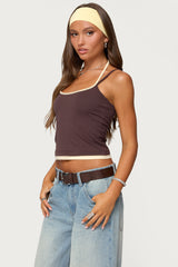Roya Layered Halter Tank Top