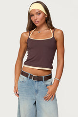 Roya Layered Halter Tank Top