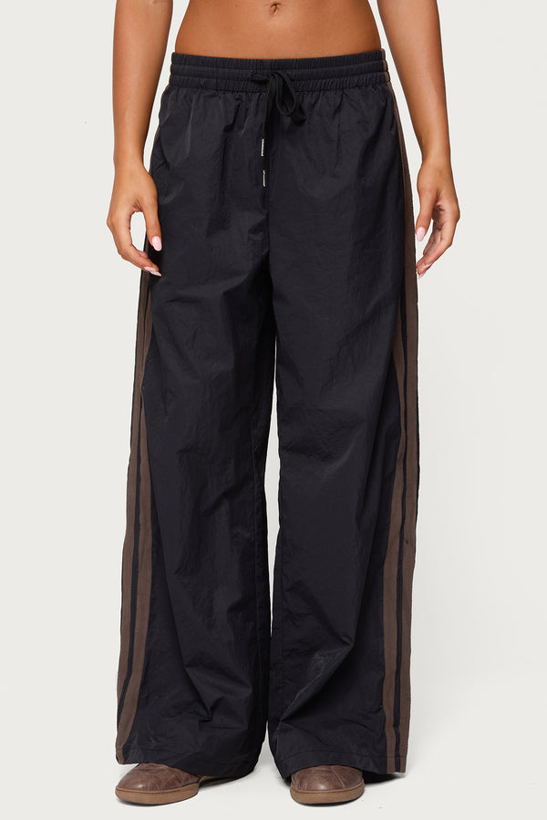 Kieran Stripey Nylon Track Pants