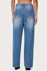 Rorie Mid Rise Straight Leg Jeans