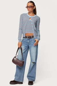 Dutton Distressed Low Rise Baggy Jeans