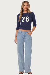Raelynn Washed Low Rise Baggy Jeans