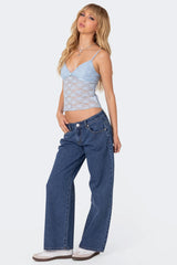 Petite Raelynn Washed Low Rise Baggy Jeans