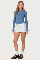 Bayside Slitted Micro Skort