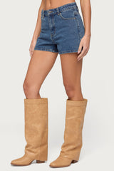 Milena High Rise Denim Shorts