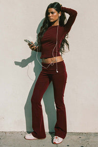 Ivanne Foldover Flared Pants