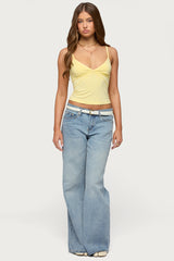 Evianna Double Tie Back Tank Top