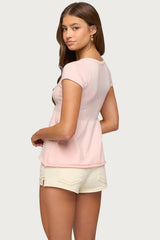 Ulyana Cable Knit Babydoll Top