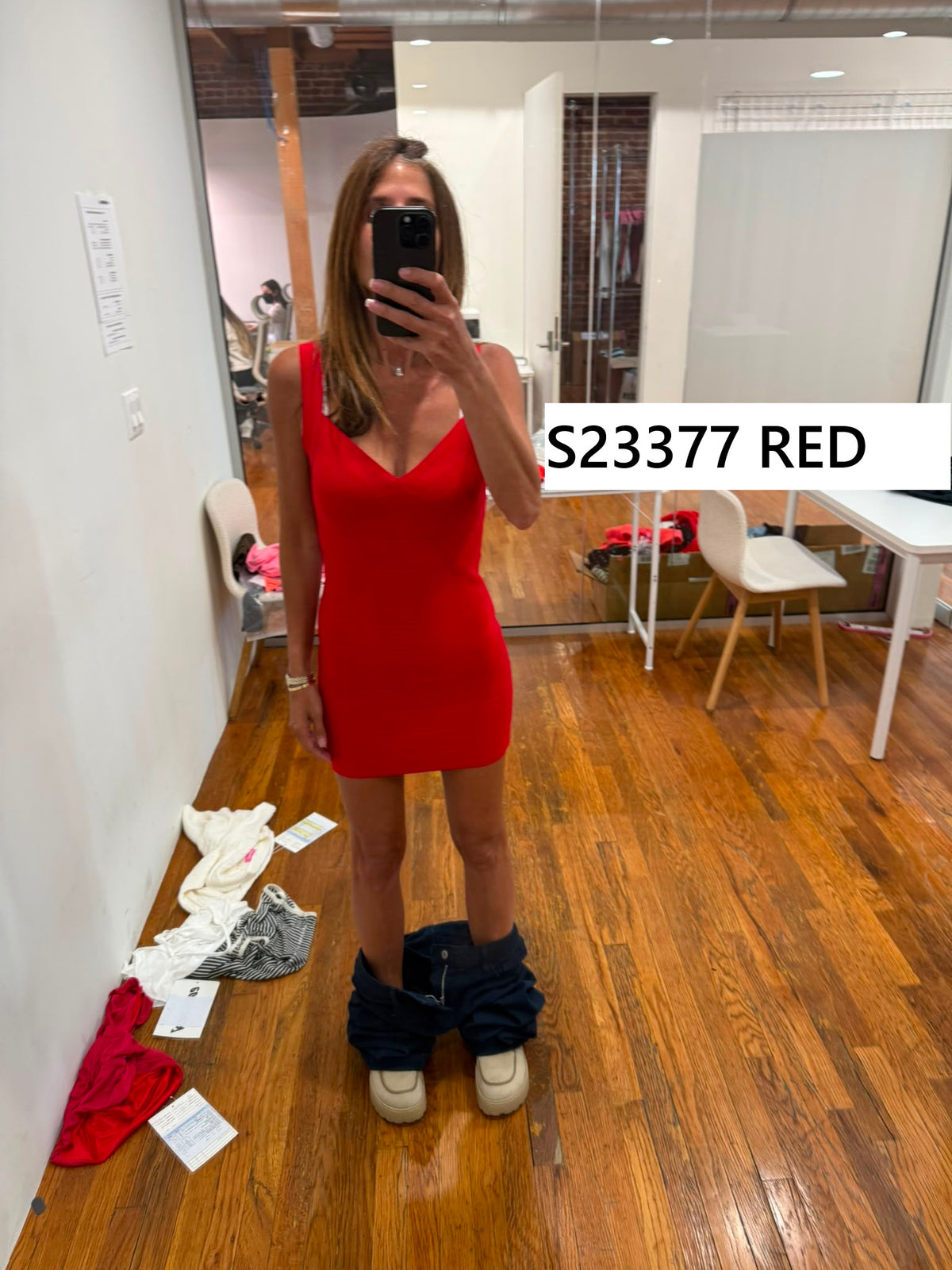 Cecilya Knit Bandage Mini Dress