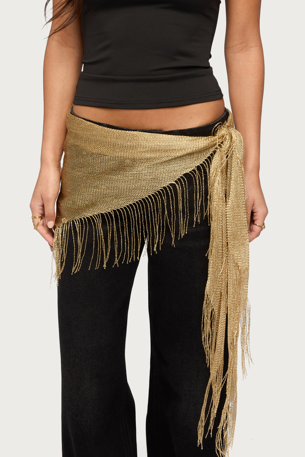Fringed Waist Scarf