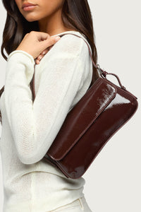 Red Carpet Faux Patent Leather Bag