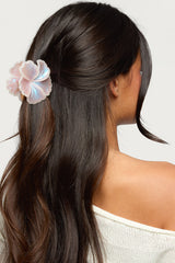 Iridescent Flower Claw Clip