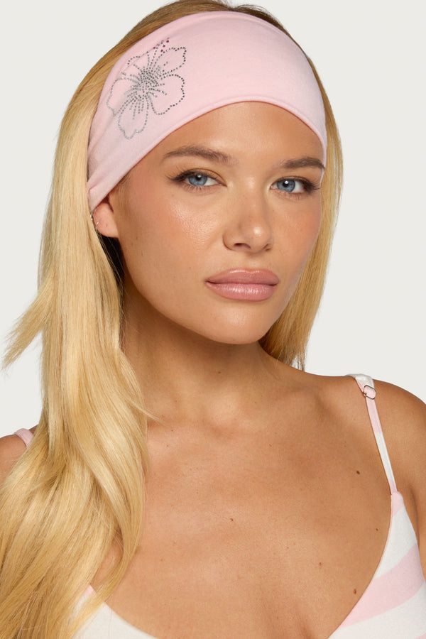 Hibiscus Rhinestone Headband