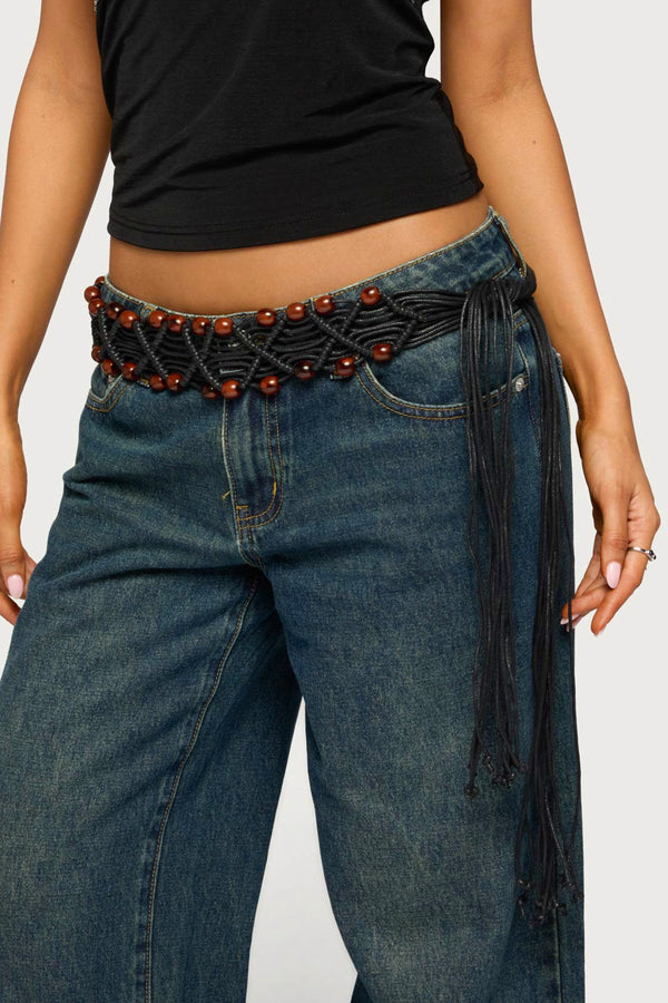 Beaded Crochet Belt