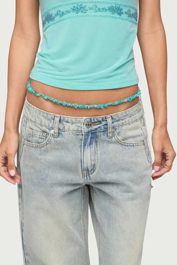 Stone Double Belly Chain