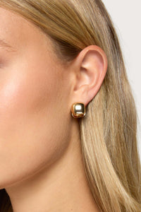 Square Huggy Hoop Earrings