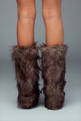 Full Moon Faux Fur Leg Warmers