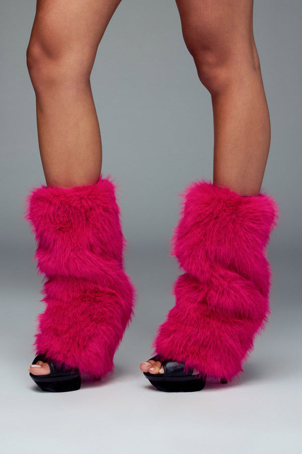 Disco Doll Faux Fur Leg Warmers