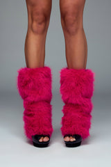 Disco Doll Faux Fur Leg Warmers