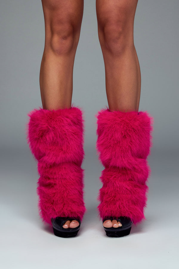 Disco Doll Faux Fur Leg Warmers