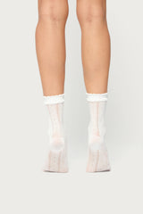 Frilly Pointelle Socks