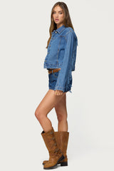 Maurice Fringed Denim Jacket