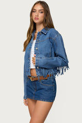 Maurice Fringed Denim Jacket