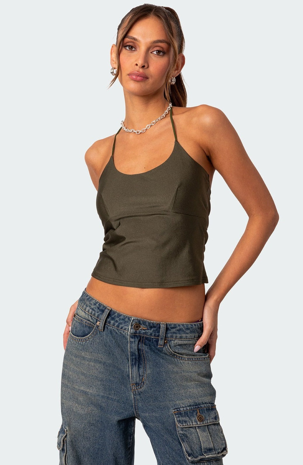 Sara Back Cut Out Tank Top – edikted