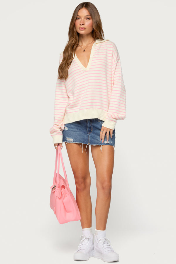 Copenhagen Oversized Striped Sweater