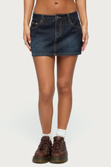 Chiara Denim Micro Skirt