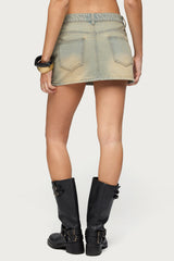 Chiara Denim Micro Skirt