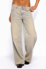 Raelynn Washed Low Rise Baggy Jeans