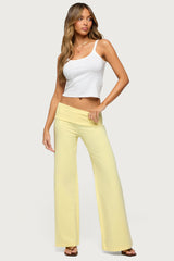 Wide Leg Foldover Pants
