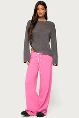 Drop Shoulder Light Knit Sweater