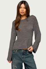Drop Shoulder Light Knit Sweater