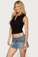 Basel Button Up Tank Top
