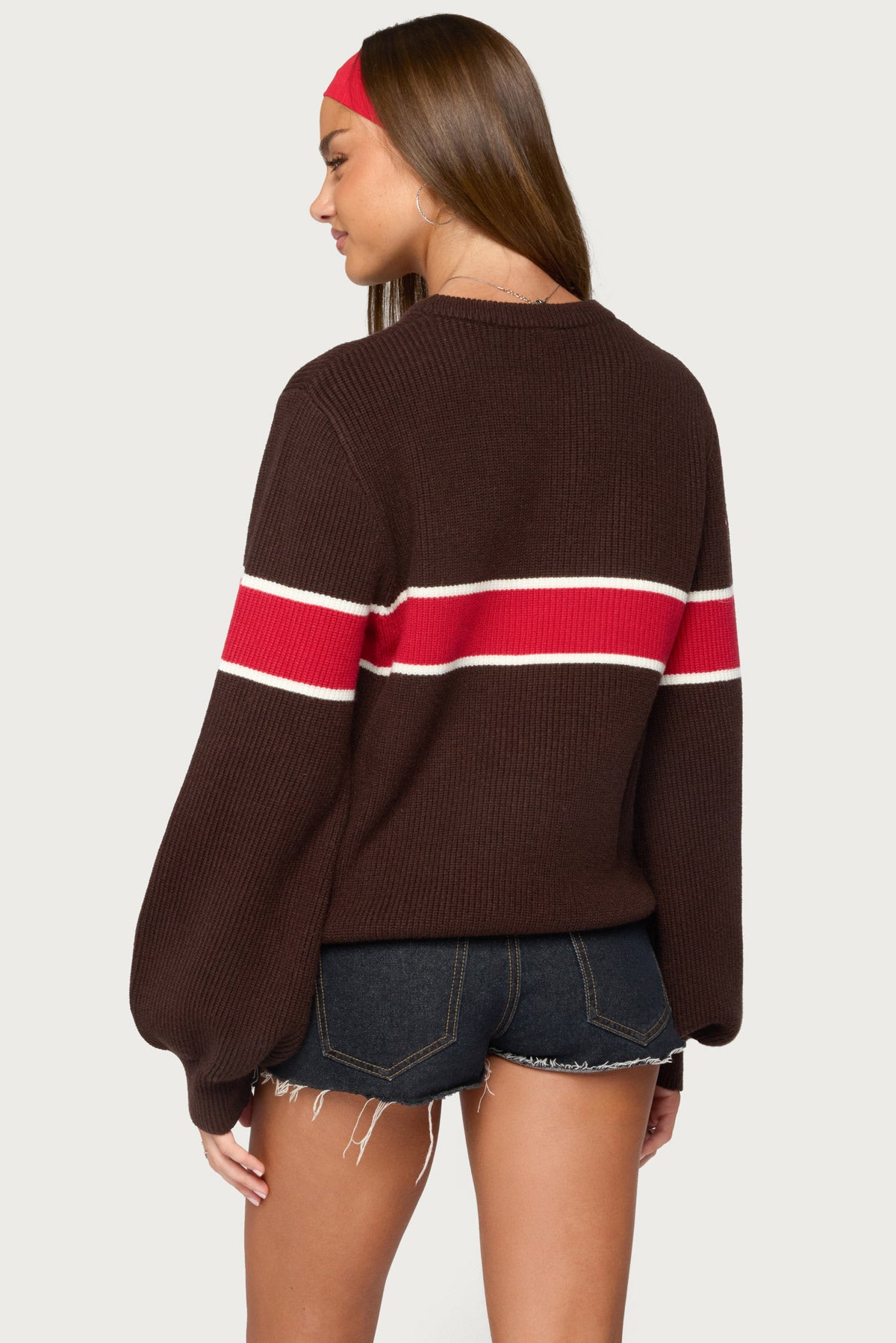 Nautical Striped Oversized Sweater