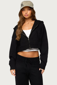 Russell Knit Hooded Cardigan