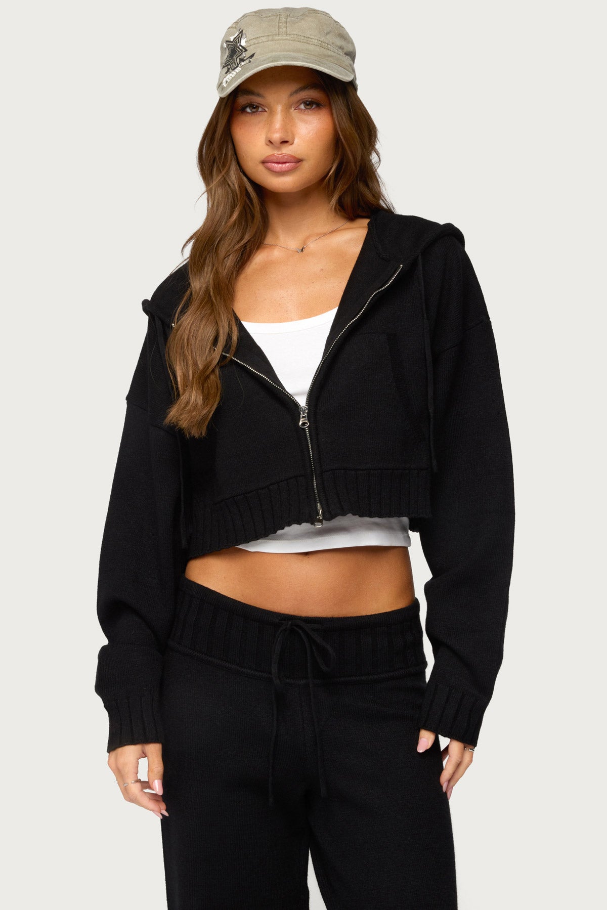 Russell Knit Hooded Cardigan