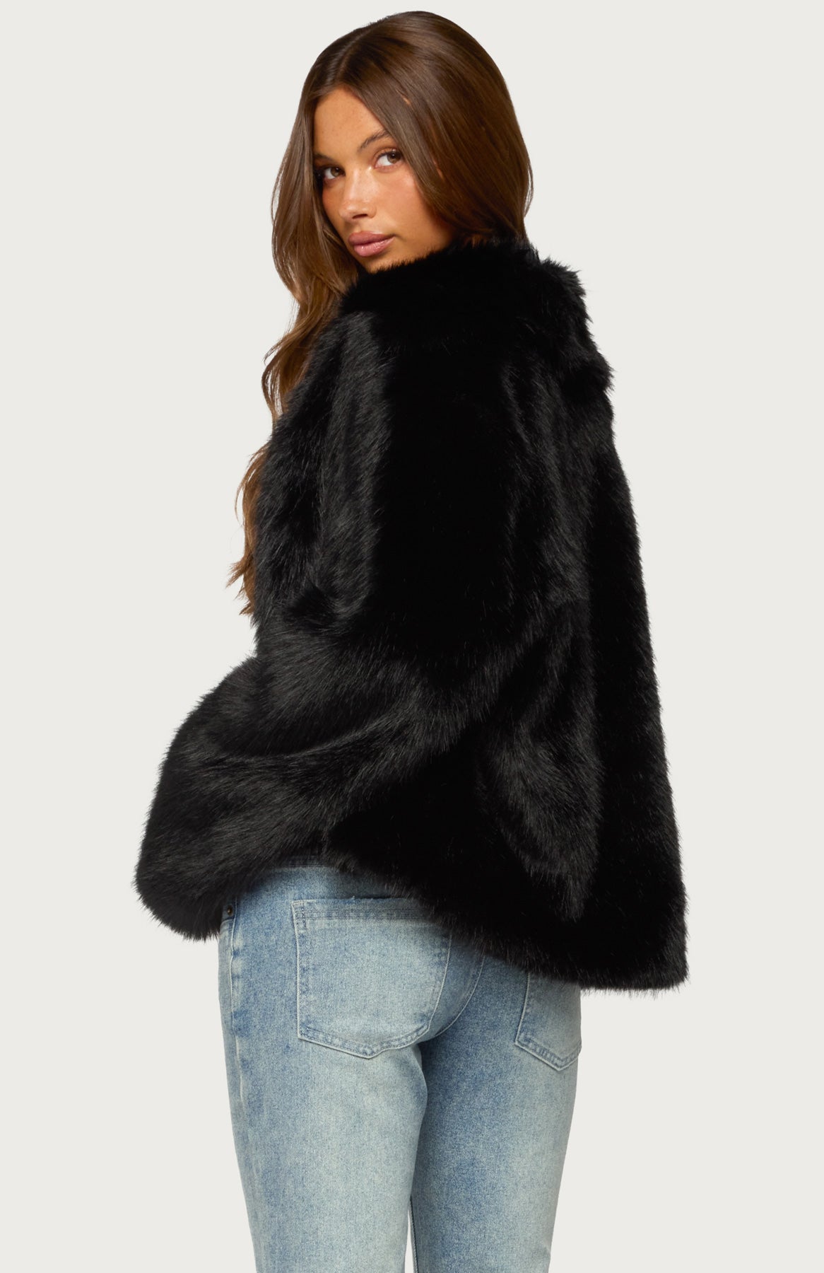 Mob Wife Faux Fur Jacket