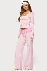 Meggy Striped Foldover Pants